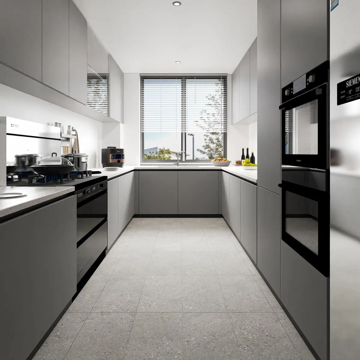 Duratile Light Grey Terrazzo Tile 60x30cm