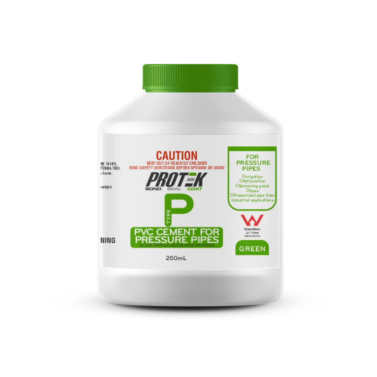 Protek 250ml Type P Green PVC Cement