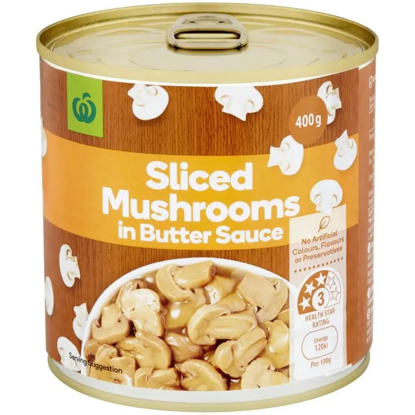 Woolworths Mushrooms In Butter Sauce