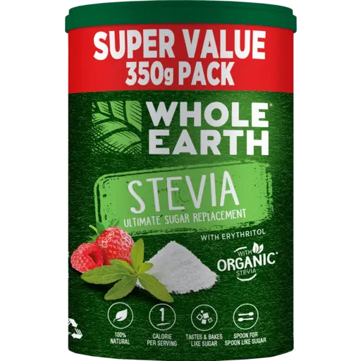 Whole Earth Sweetener Stevia Canister 350 g