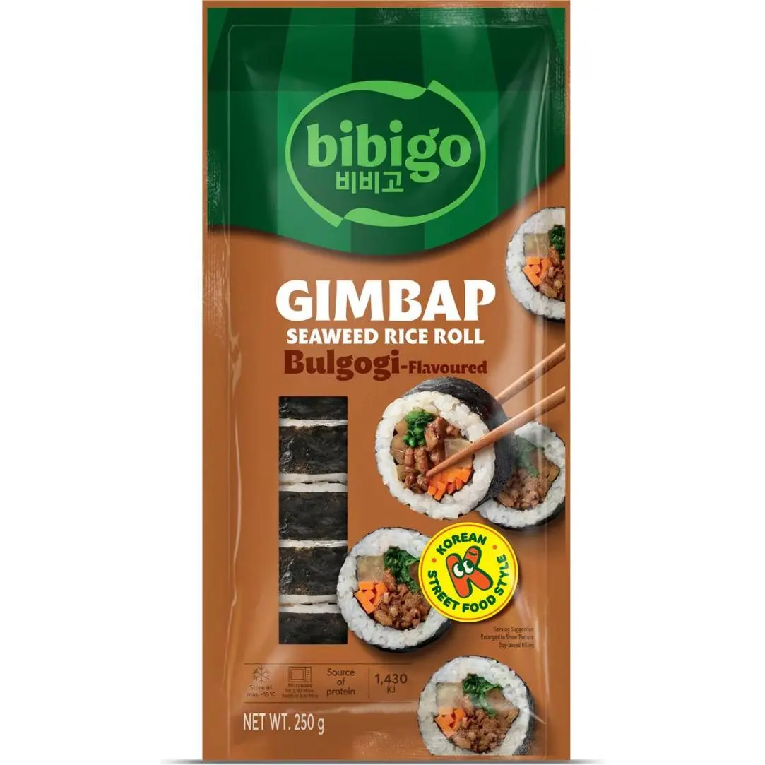 Bibigo Gimbap Seaweed Rice Roll Bulgogi Flavour