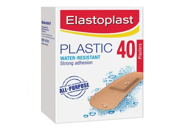 ELASTOPLAST PLASTERS WATER RESISTANT PLASTIC 40 EA