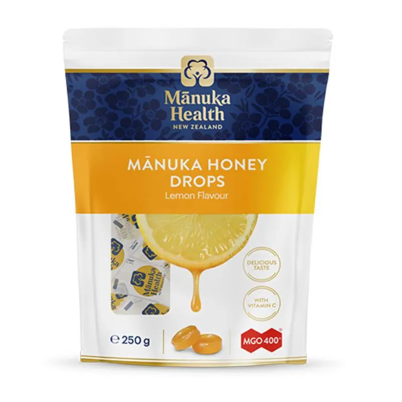 Manuka Health Manuka Honey Drops Lemon Pouch 250g