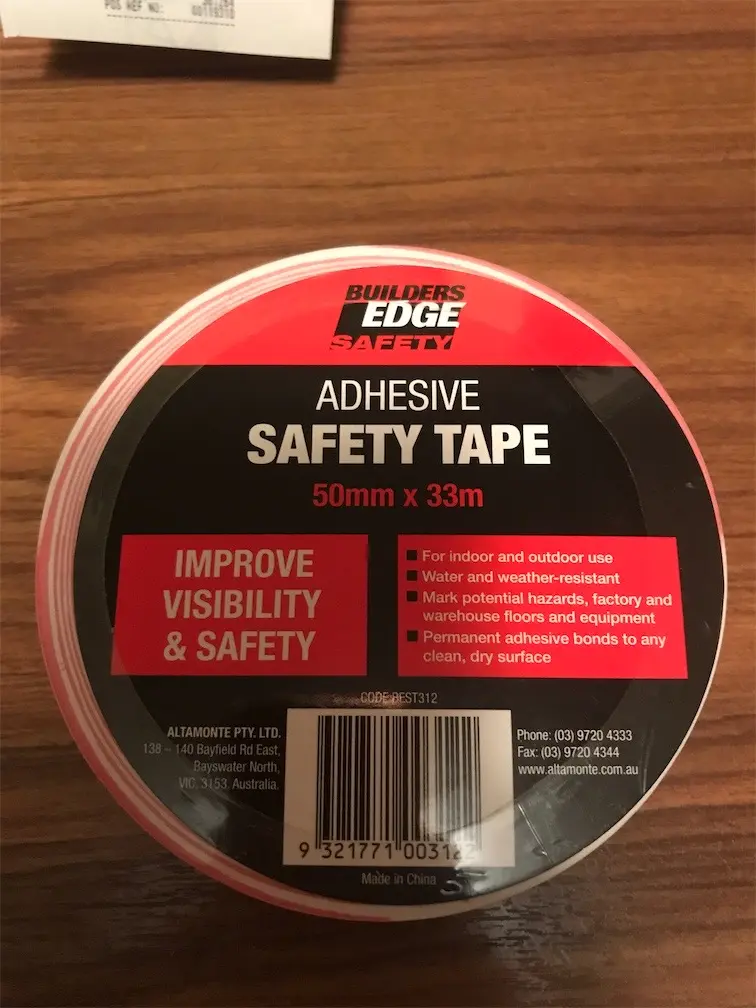 Whites On-site Safety Tape Adhesive 50mm X 33m