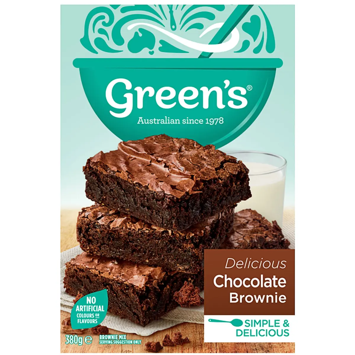 GREEN'S CHOCOLATE BROWNIE MIX 380G