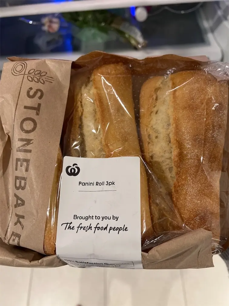 WOOLWORTHS Panini Roll 3 Pack