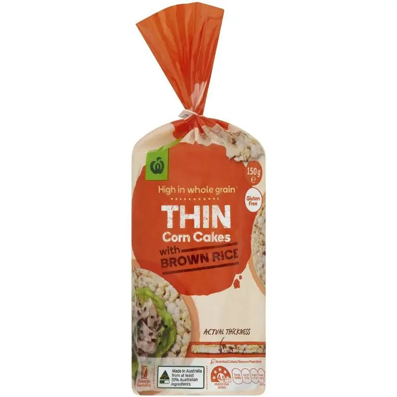 Woolworths Thin Corn Cake With Brown Rice