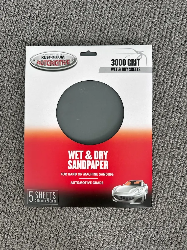 Rust-Oleum 3000 Grit Wet & Dry Sandpaper