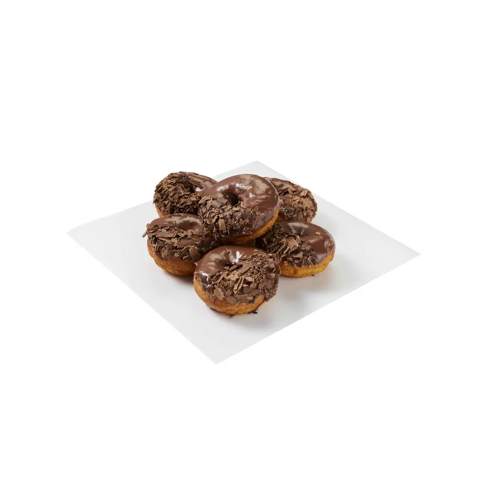 Iced Extra Chocolate Donuts
