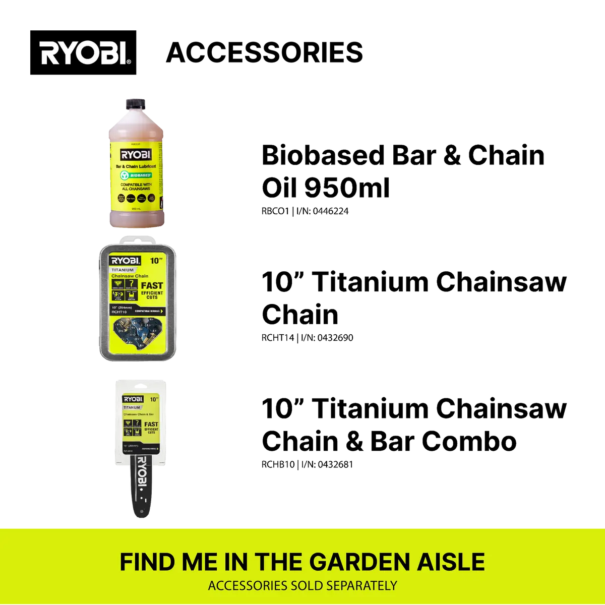 Ryobi One+ 18V HP 12" Brushless Chainsaw