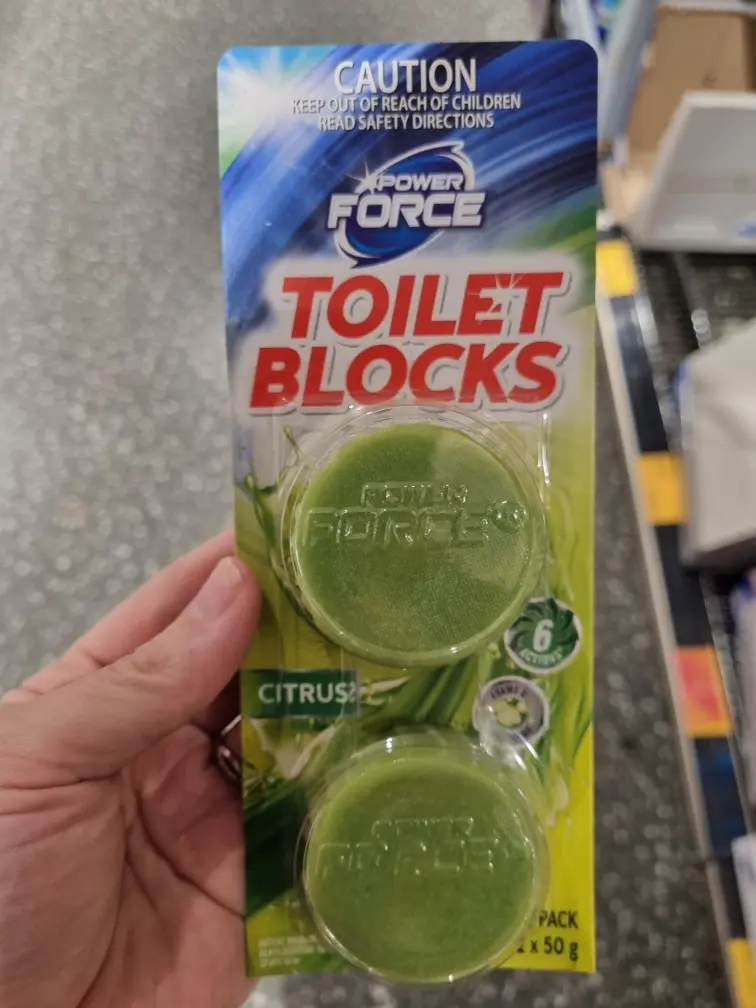 POWER FORCE Toilet Blocks 2pk
