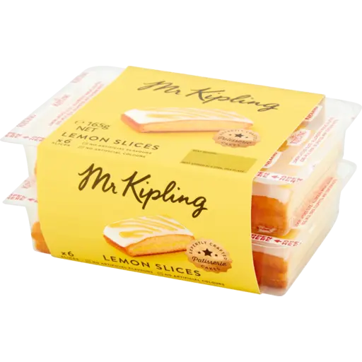Mr Kipling Lemon Slice 6 pack 165g