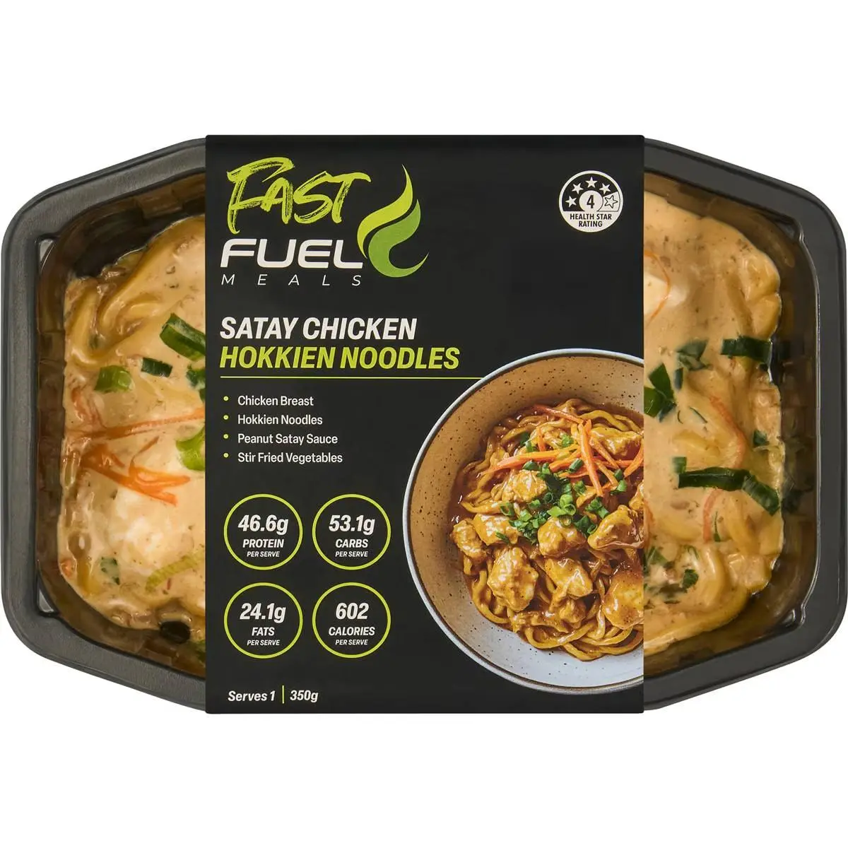 Fast Fuel Satay Chicken Hokkien Noodles