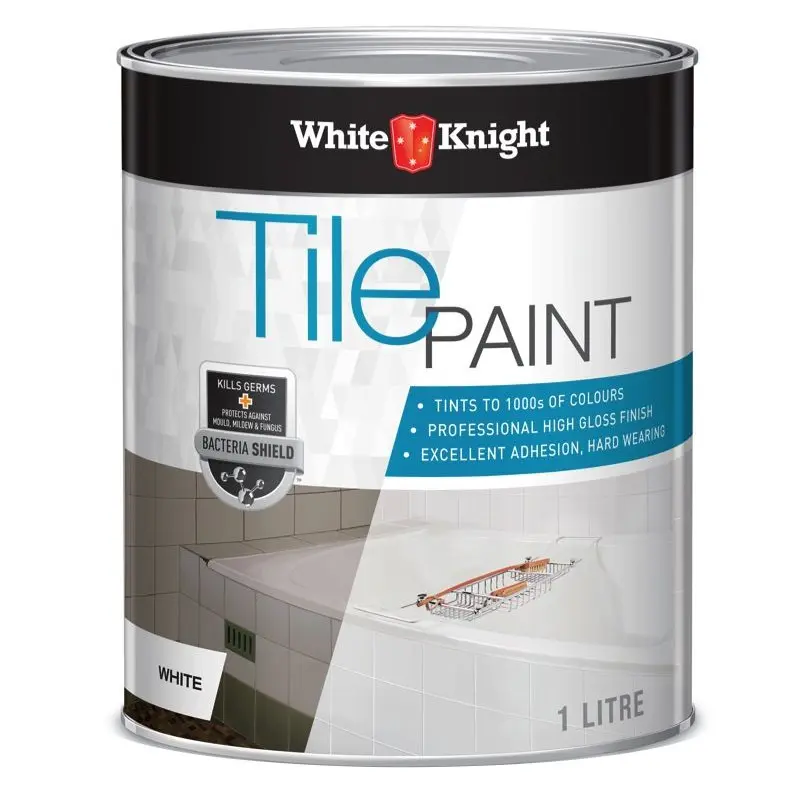 White Knight Tile Paint White 1 Litre