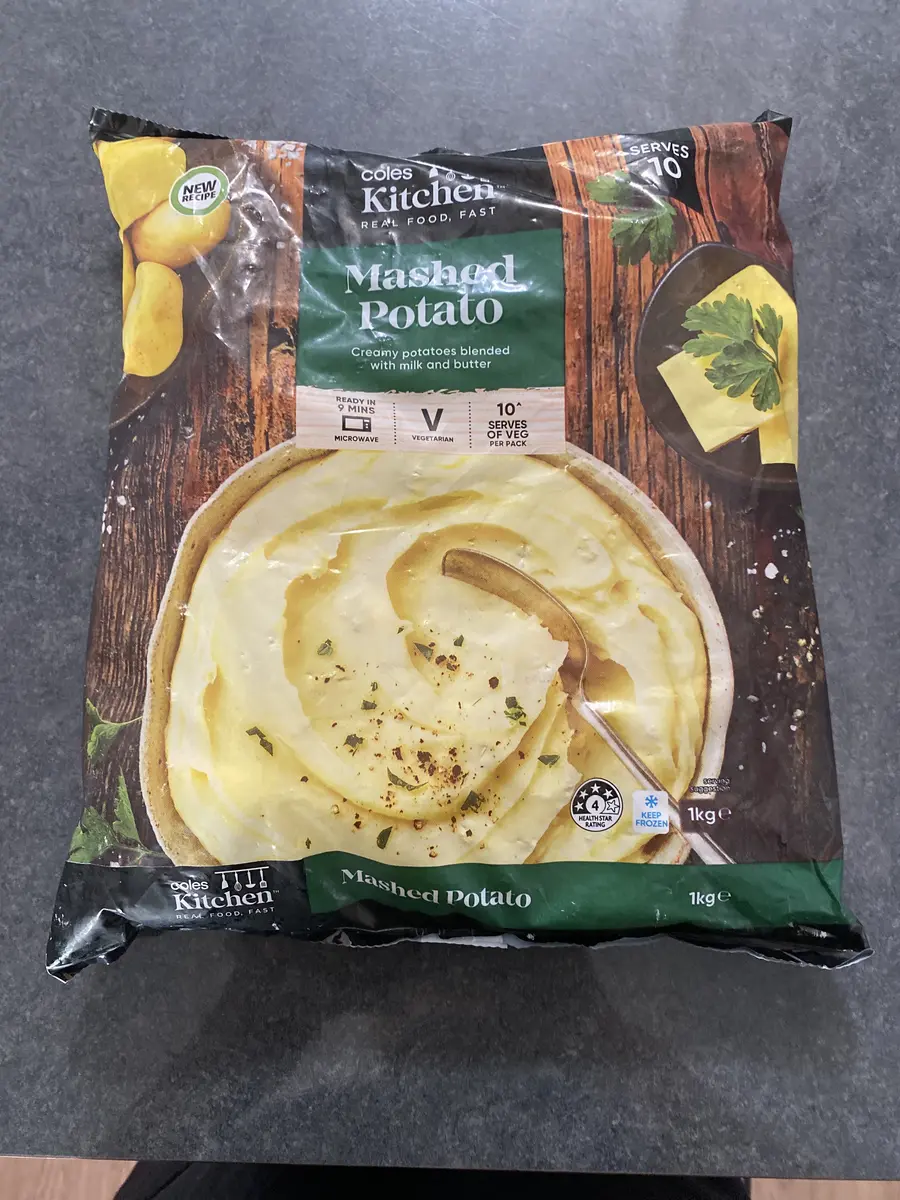 Coles Kitchen Mashed Potato 1kg