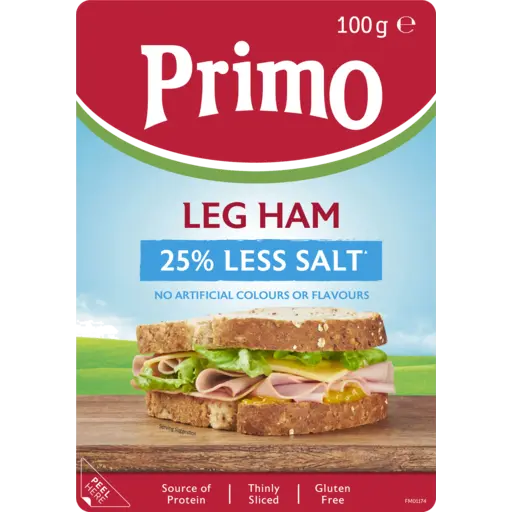 Primo Leg Ham Sliced Salt Reduced