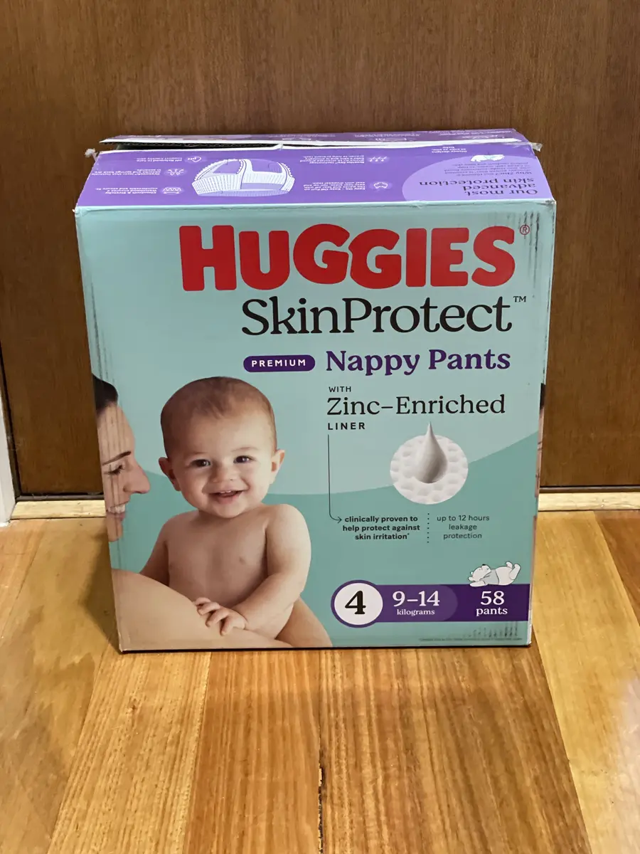 HUGGIES SKIN PROTECT NAPPY PANT SIZE 4 LARGE 58 PCS