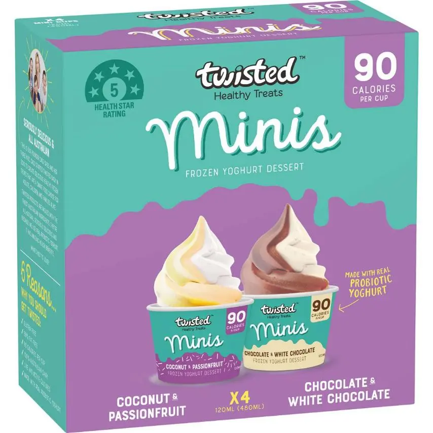 Twisted Minis Frozen Yoghurt Dessert Assorted