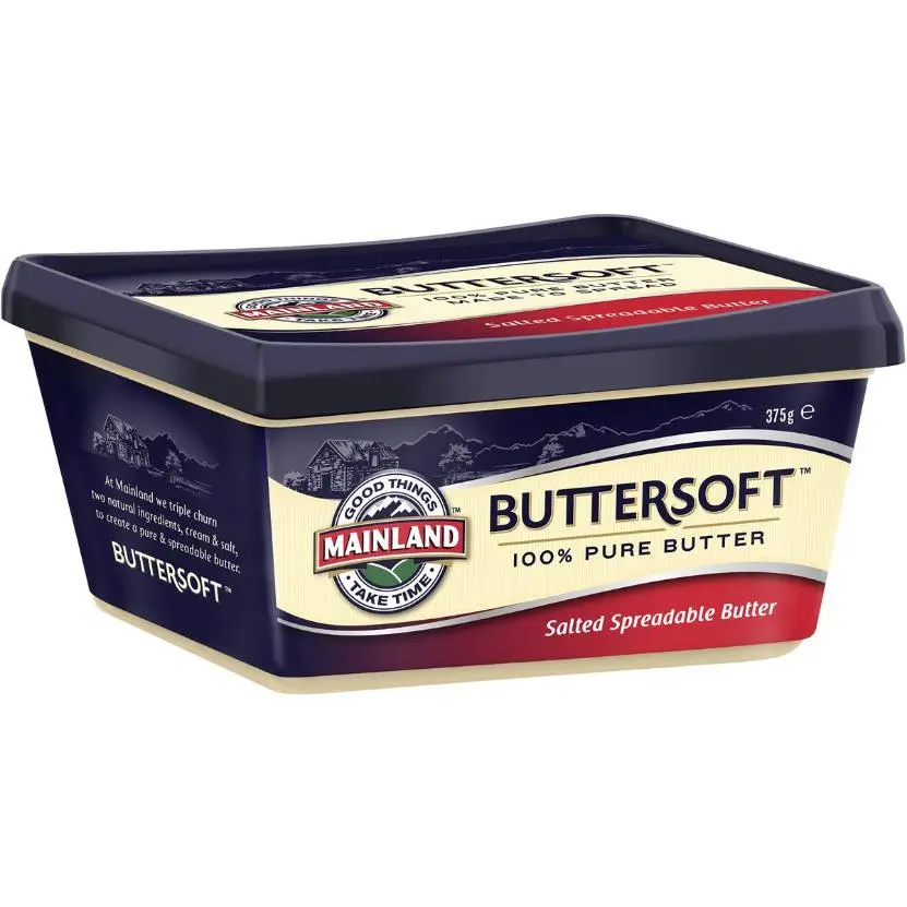 Mainland Buttersoft Pure Butter Tub Salted 375g