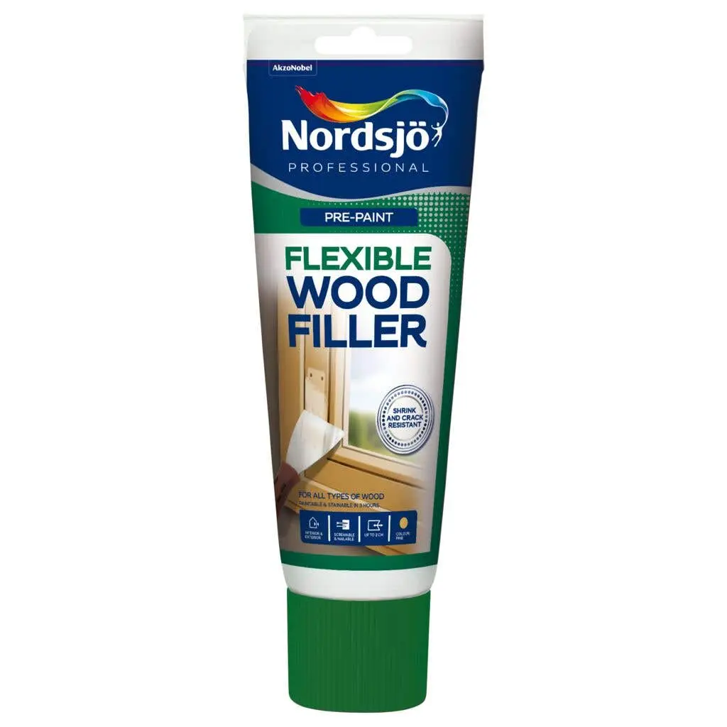 Nordsjo Professional Pre Paint Flexible Wood Filler 330g