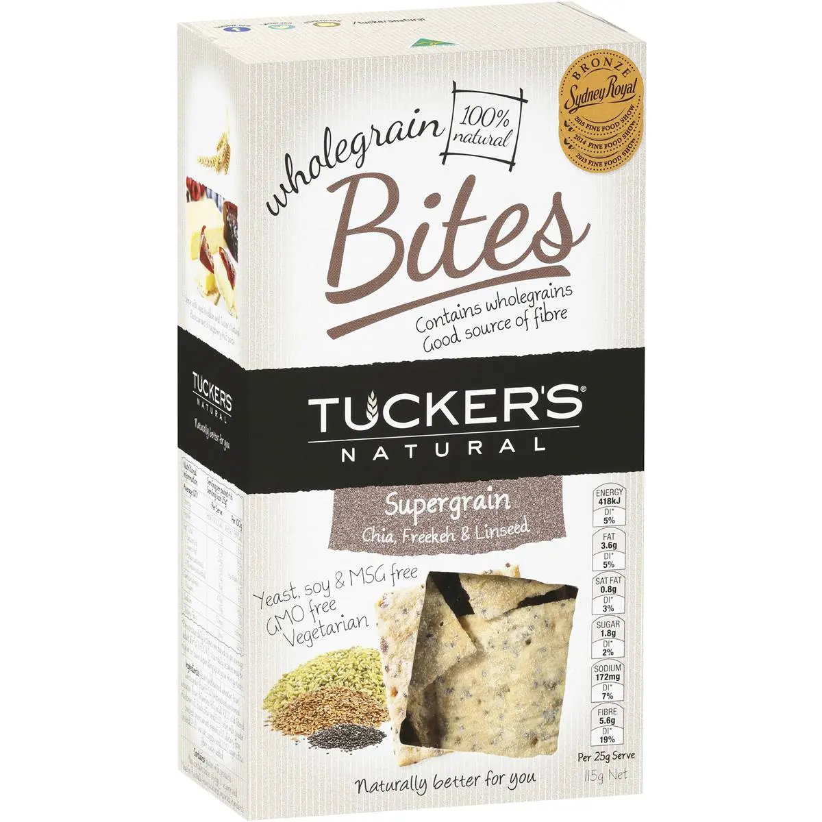 TUCKER'S NATURAL GOURMET BITES SUPERGRAIN 115g