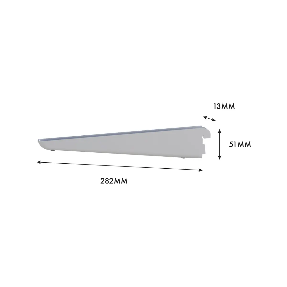 Flexi Storage Doubleslot Bracket White 270mm