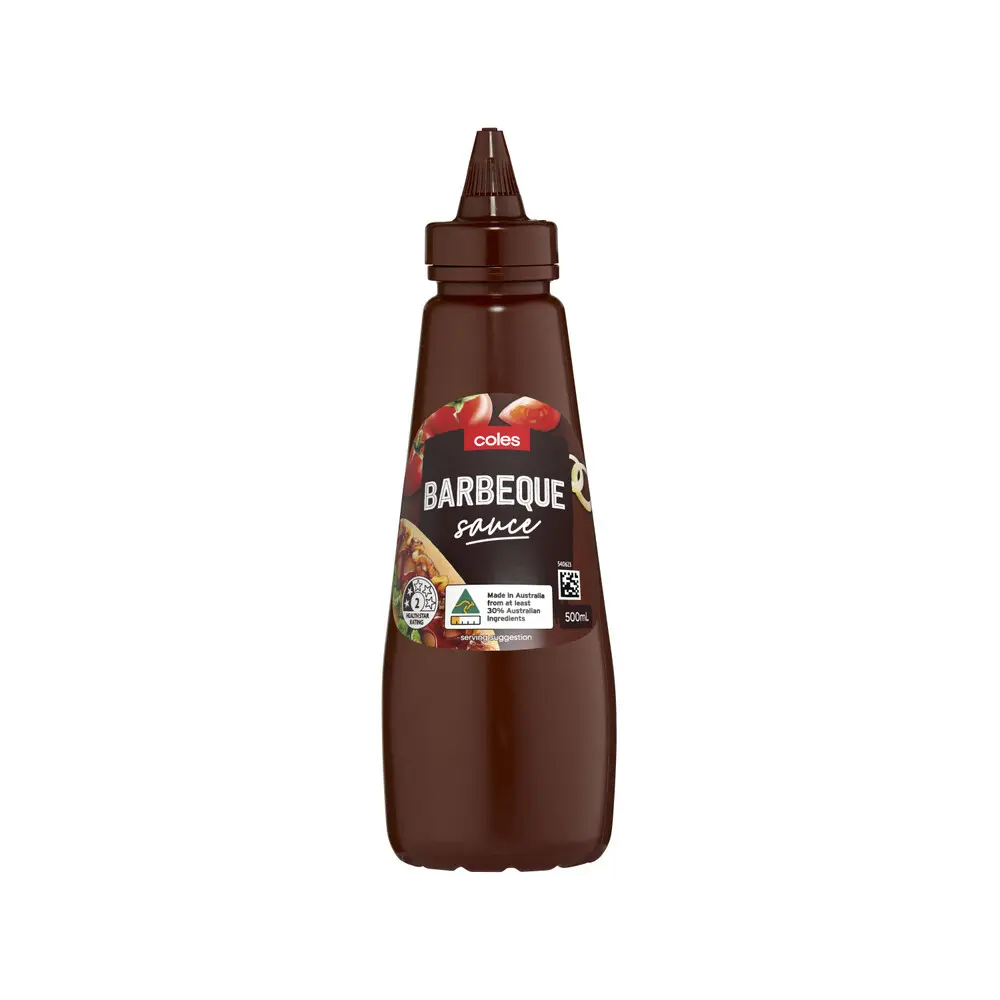 Coles Squeezy Sauce BBQ 500ml